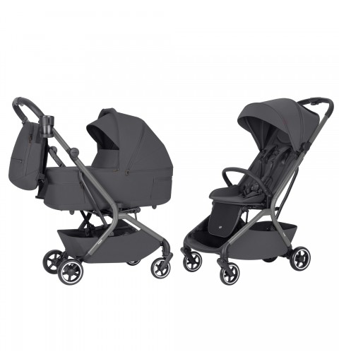 Carrello Magia CRL-6555 - wózek wielofunkcyjny, zestaw 2w1 z opcją 3w1 i 4w1 | Elm Grey